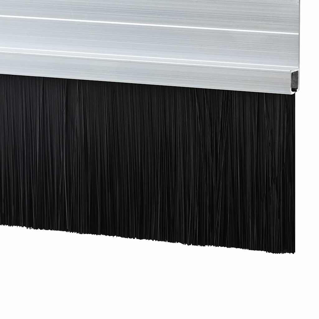Selbstklebende Türbürstendichtungen 2 pcs Braun 100 cm