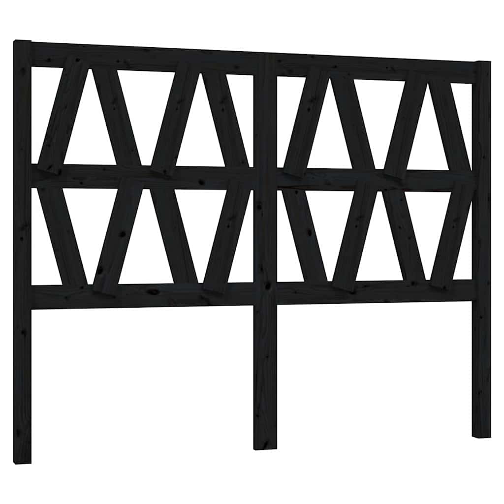 Kopfteil Grau 81x4x100 cm Massivholz Kiefer