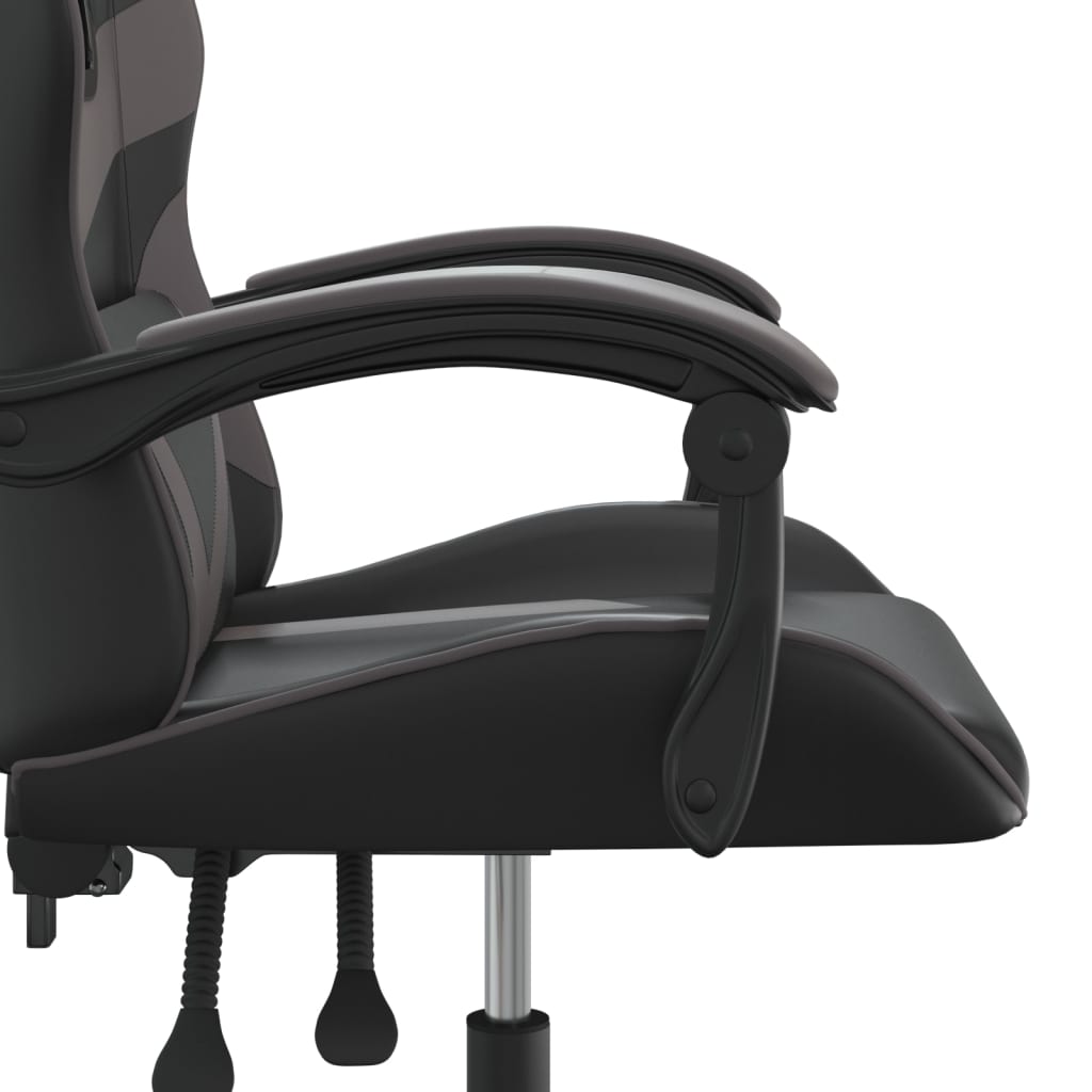 Gaming-Stuhl Drehbar Schwarz und Rot Kunstleder