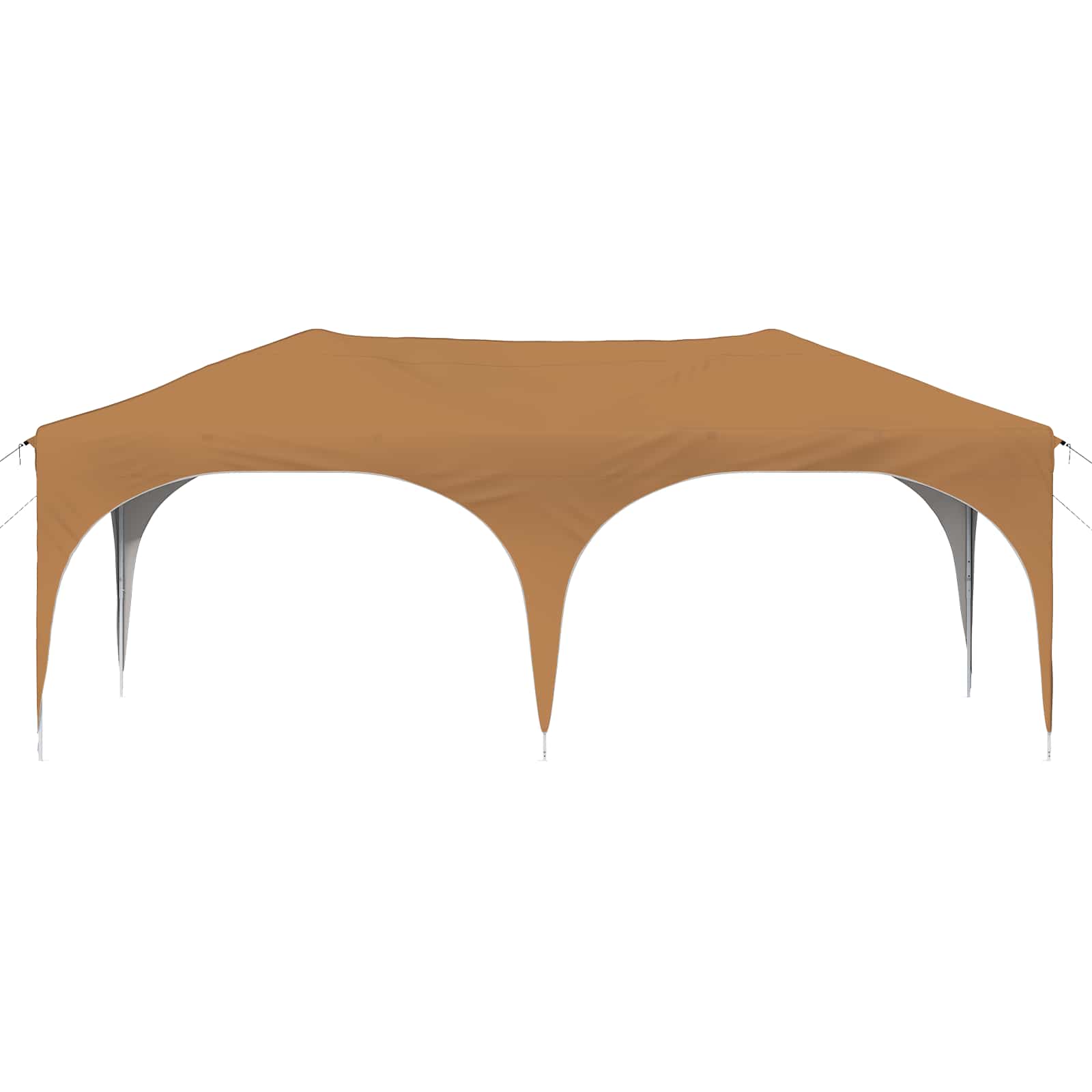 Pop-up Partyzelt 575 x 288 x 245 cm Creme Oxford-Stoff