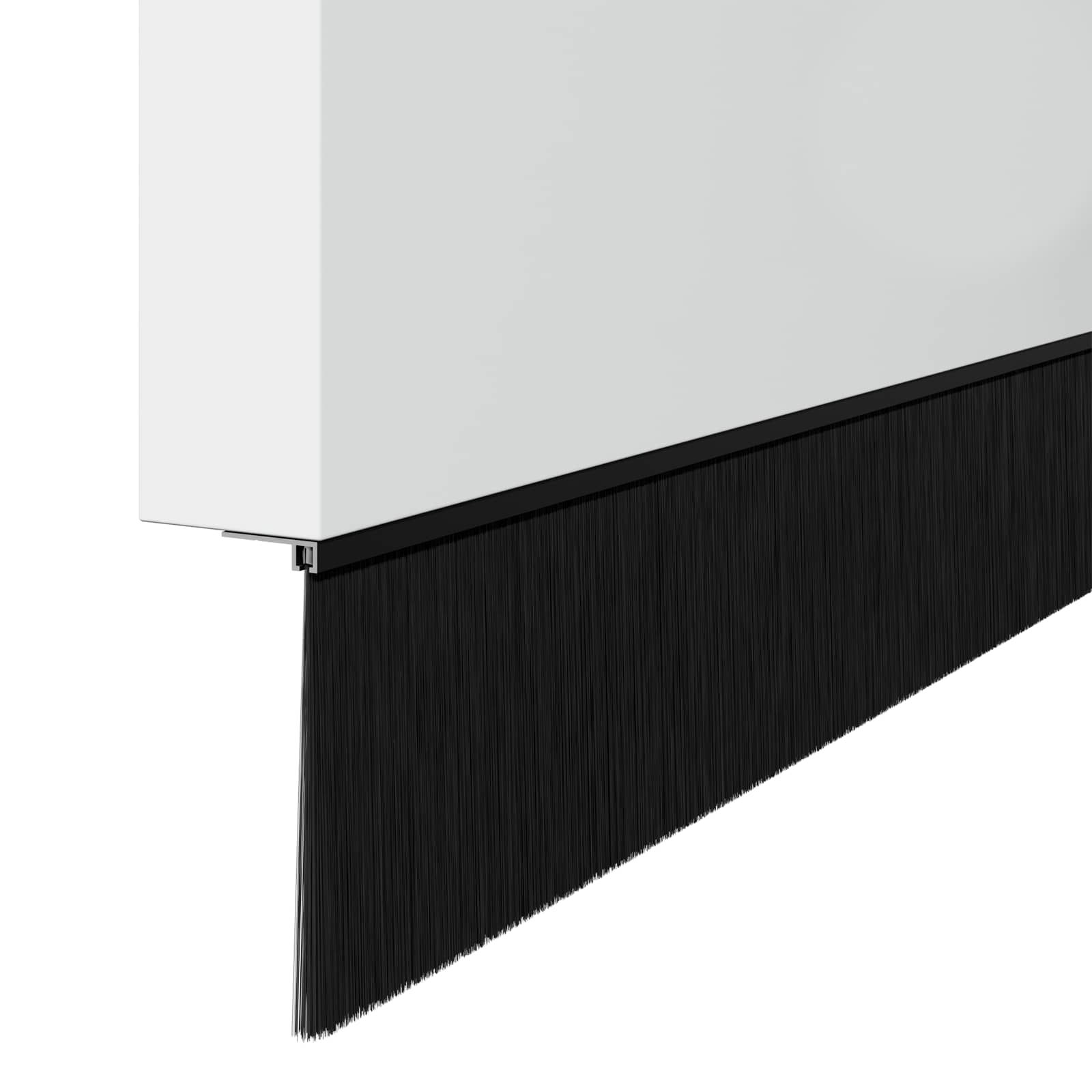 Aufsteck Türbürstendichtungen 2 pcs Braun 100 cm