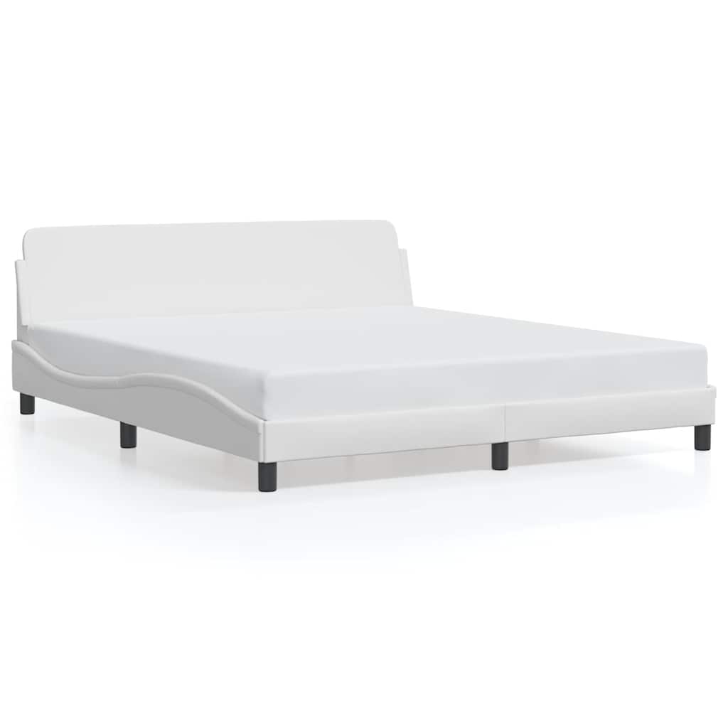 Bettgestell "Dover" Schwarz 80x200 cm Kunstleder
