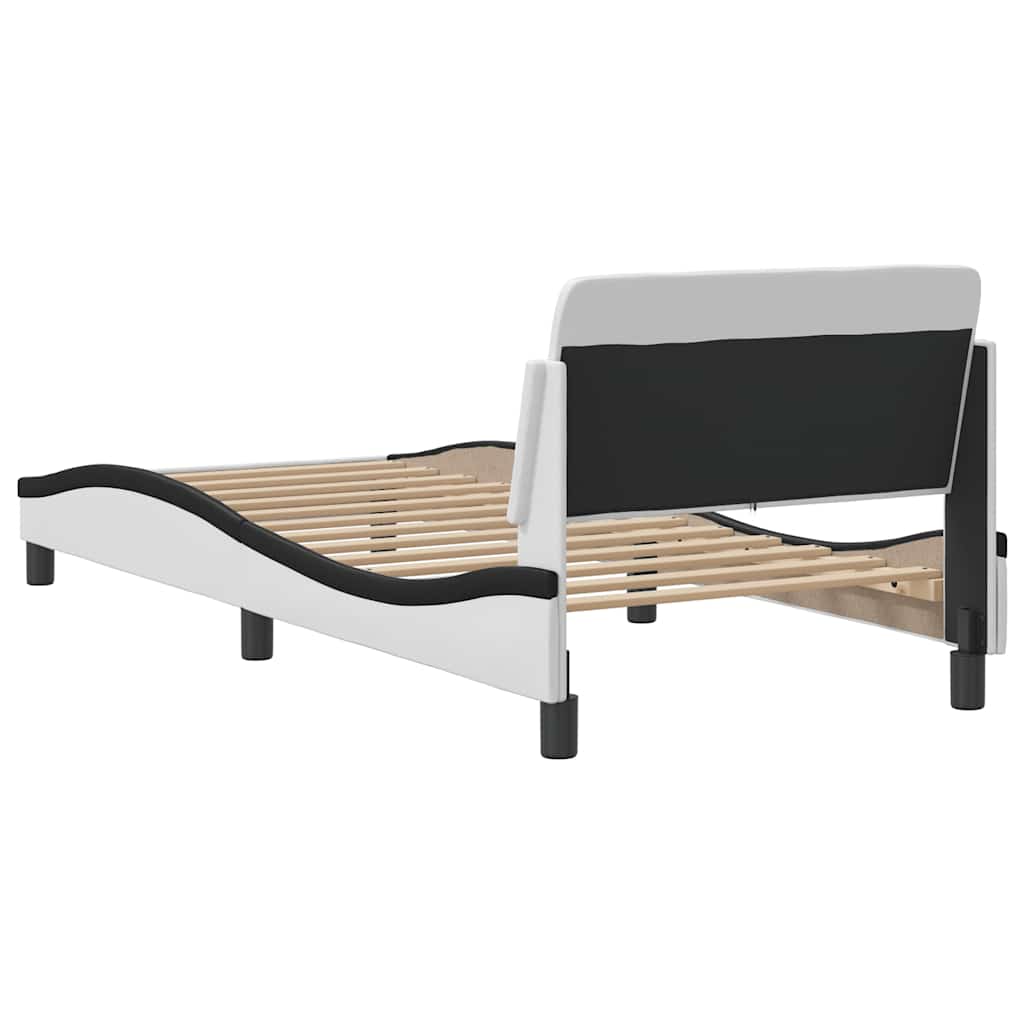 Bettgestell "Dover" Schwarz 80x200 cm Kunstleder