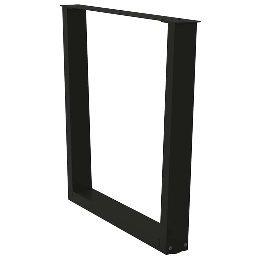 Couchtischbeine V-Form 2 Stück Schwarz 30x(30-31,3) cm Stahl