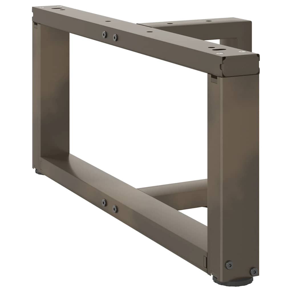 Couchtischbeine T-Form 2 Stk. Schwarz 30x25x(30-31) cm Stahl