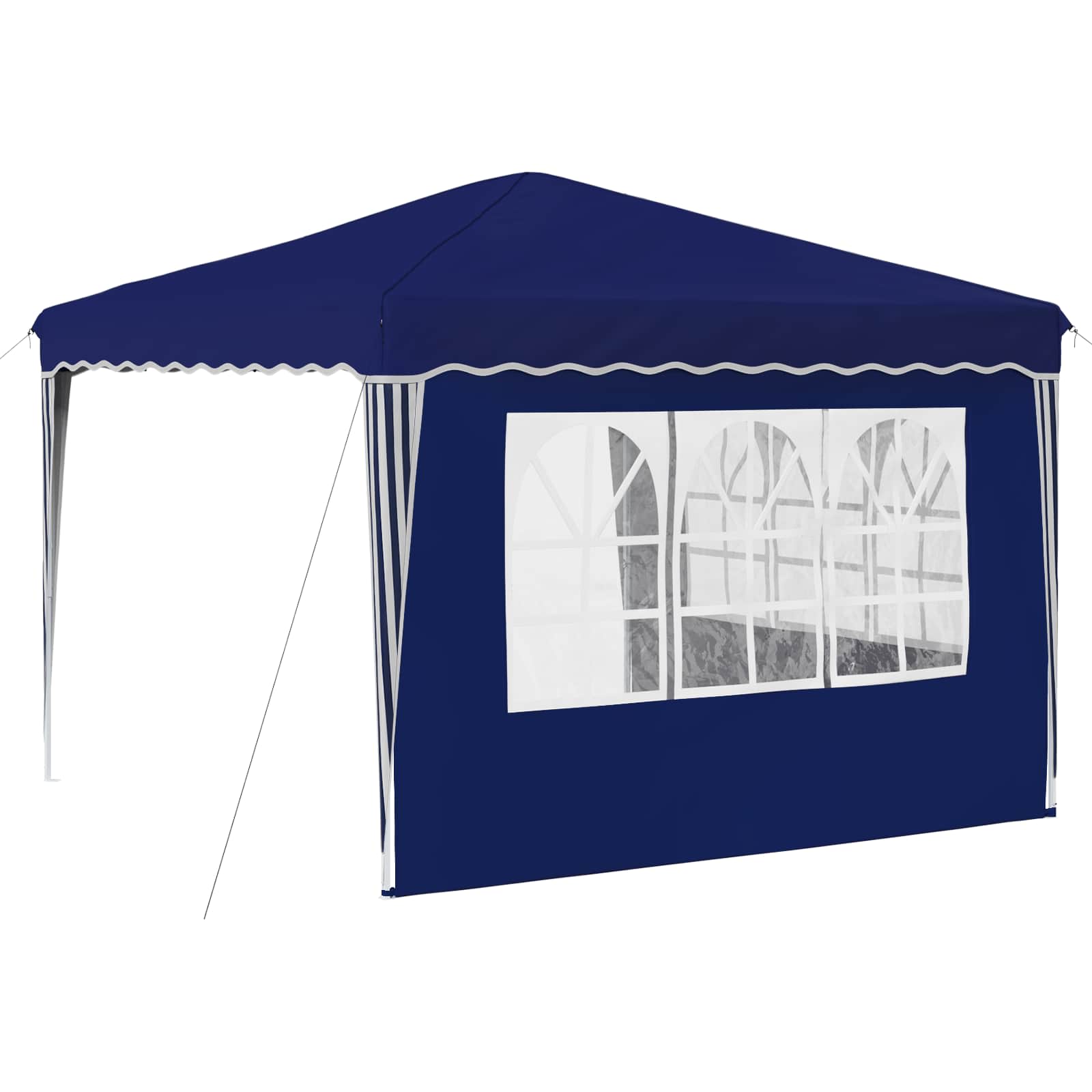 Pop-up Partyzelt 288 x 288 x 245 cm Creme Oxford-Stoff