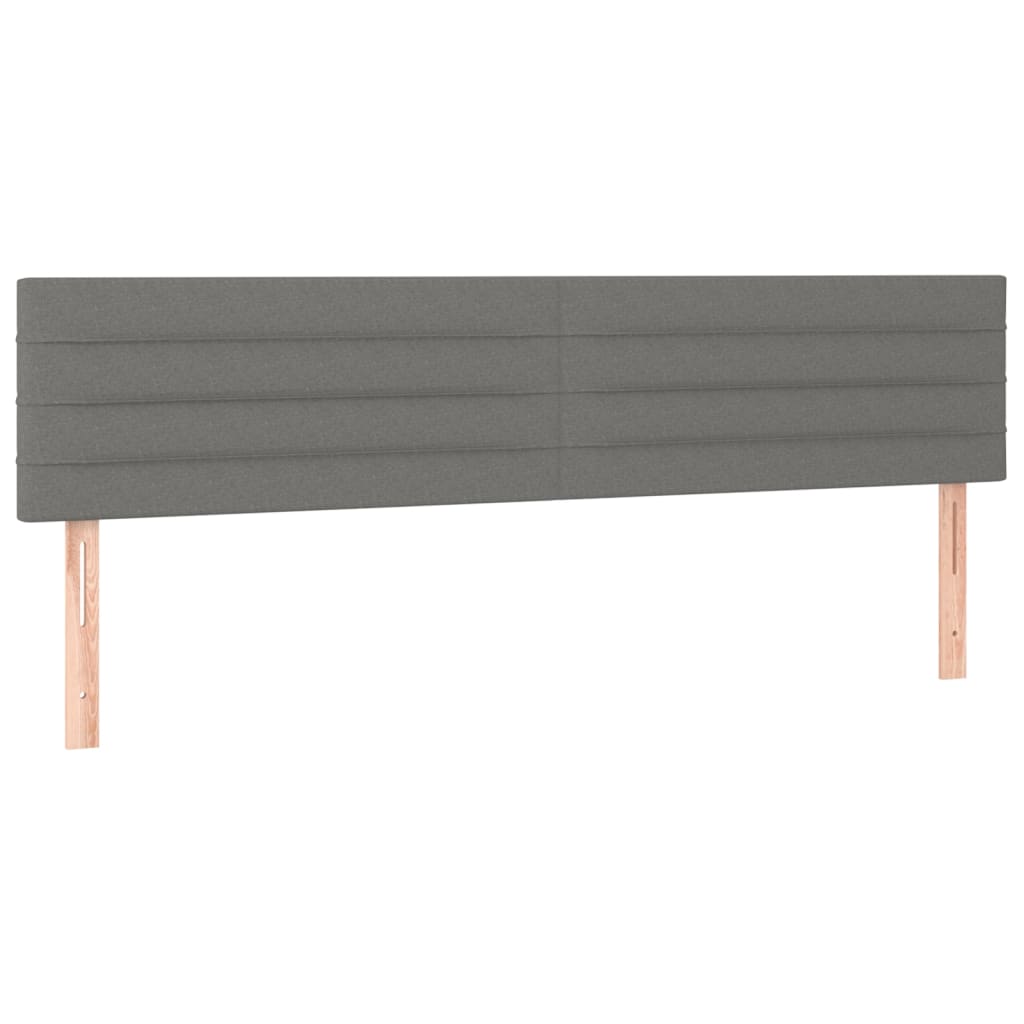 Kopfteil Hellgrau 80x5x118/128 cm Stoff