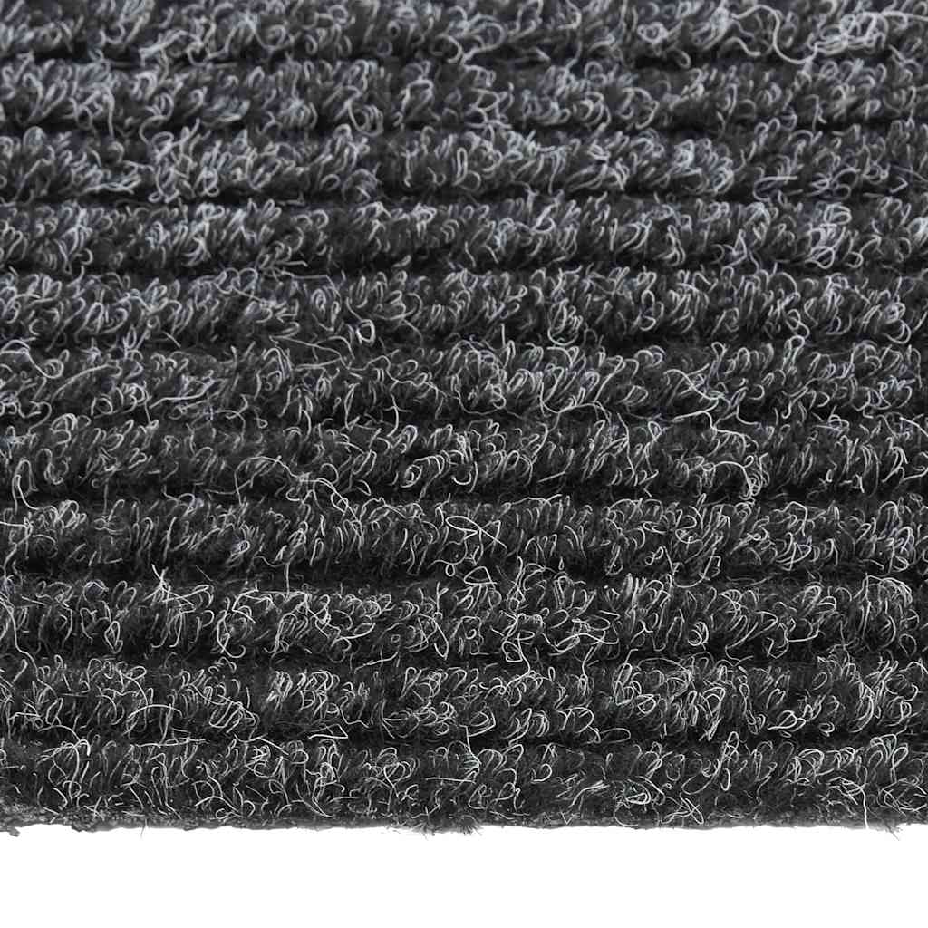 Teppichläufer Grau 80 x 150 cm Stoff