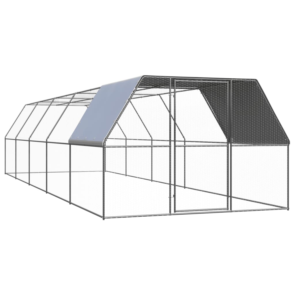 Outdoor-Hühnerkäfig 2x2x2 m Verzinkter Stahl