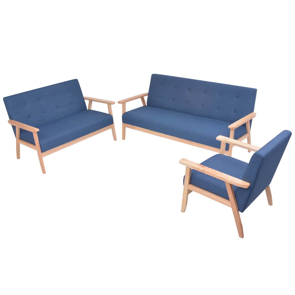 2-Sitzer-Sofa Stoff Hellgrau