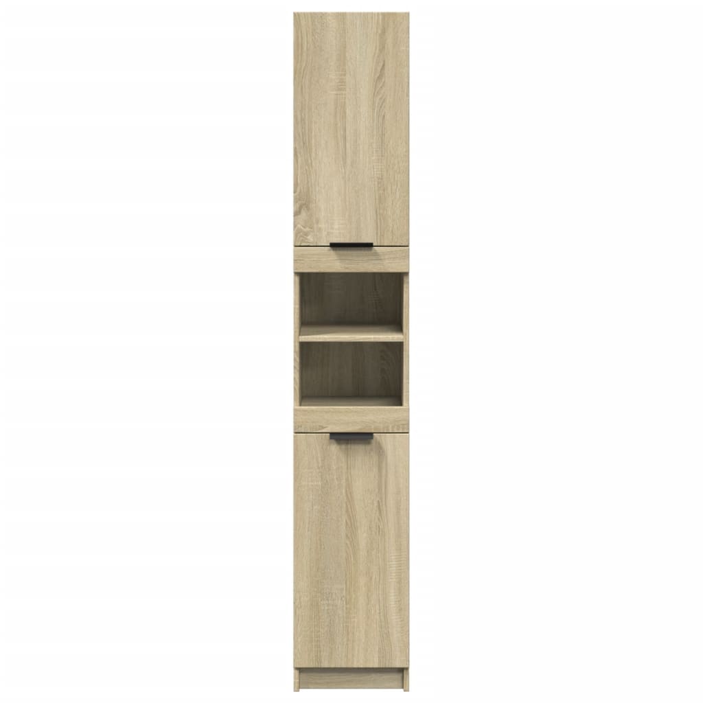 Badschrank Weiß 32x34x188,5 cm Holzwerkstoff