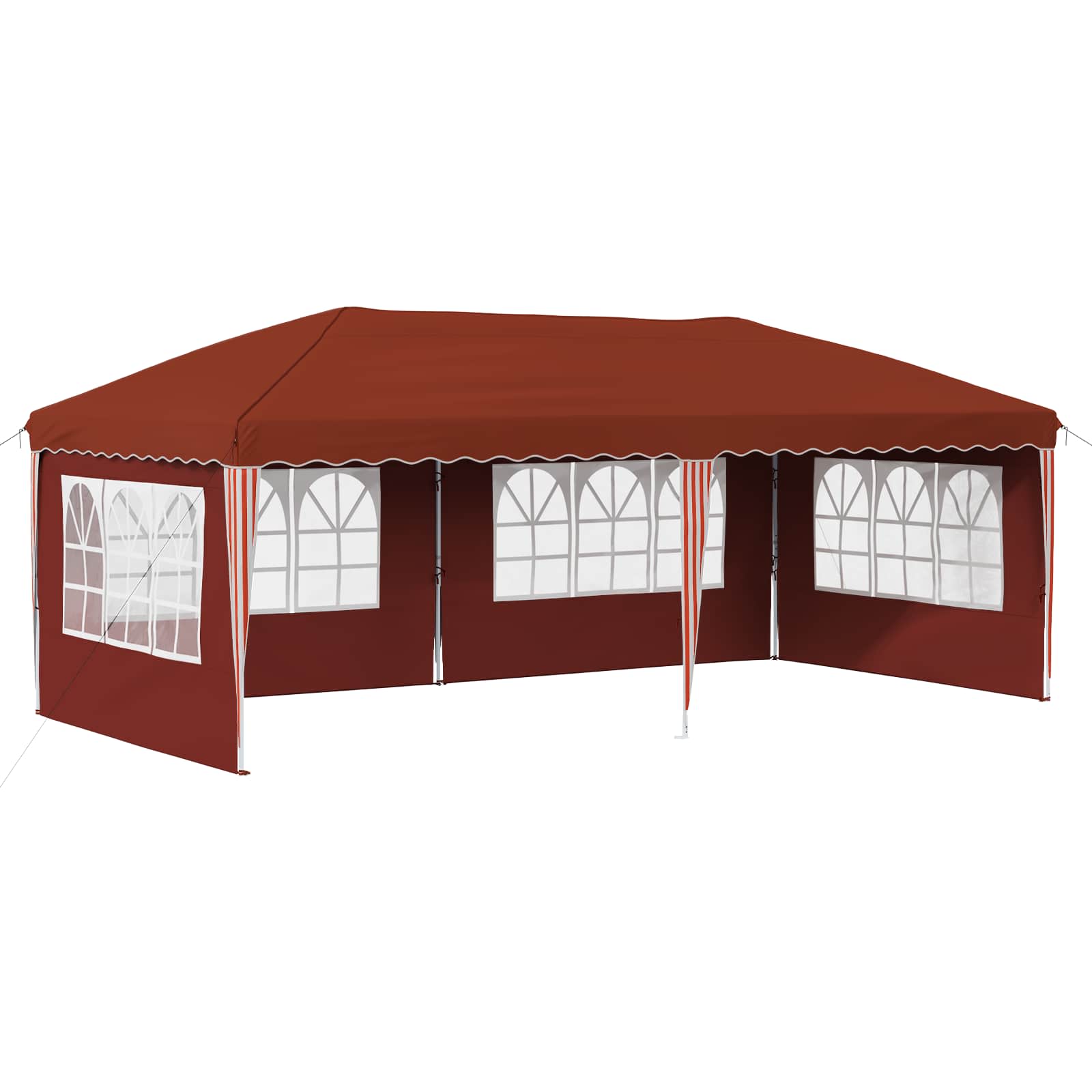 Pop-up Partyzelt 575 x 290 x 245 cm Creme