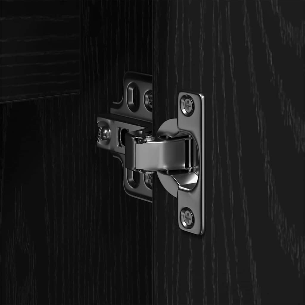 3-tlg. Badmöbel-Set Räuchereiche Holzwerkstoff