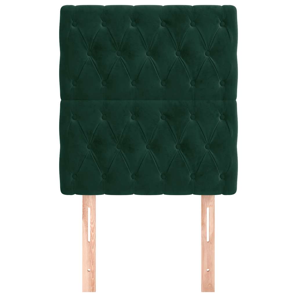 Kopfteil Hellgrau 80x7x118/128 cm Samt