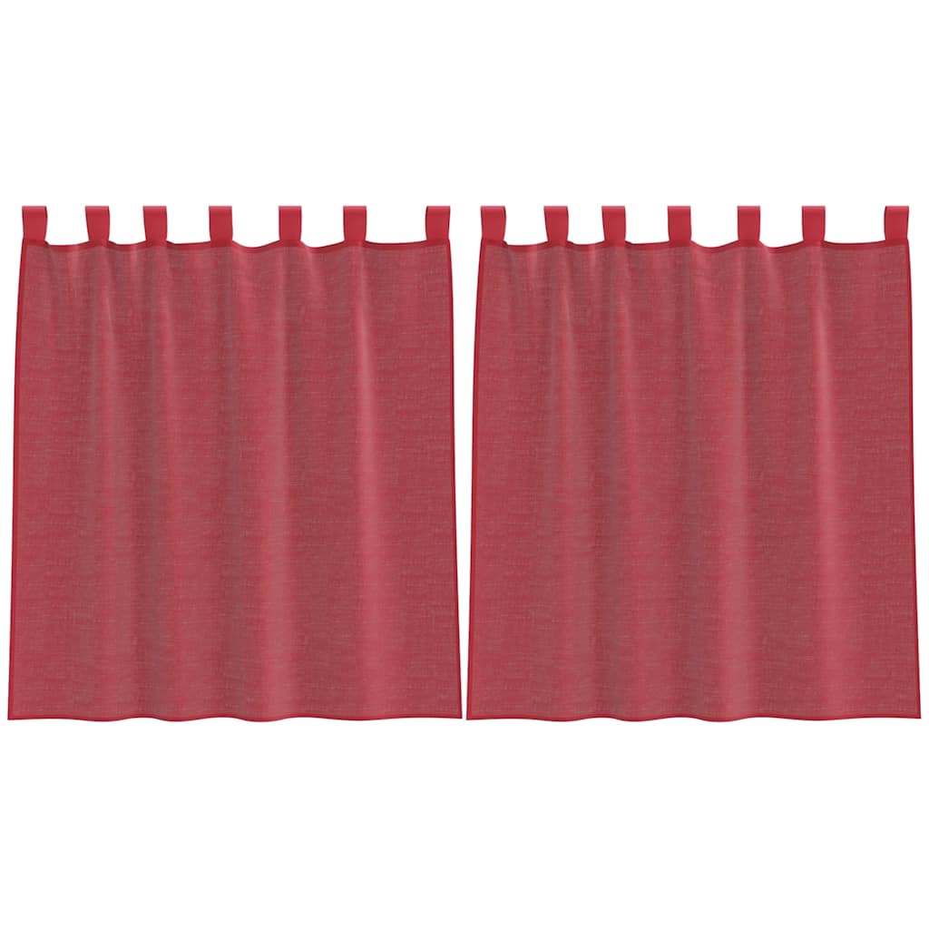 Voile Vorhänge mit Ösen 2 Stk. Apfelgrün 140x140 cm