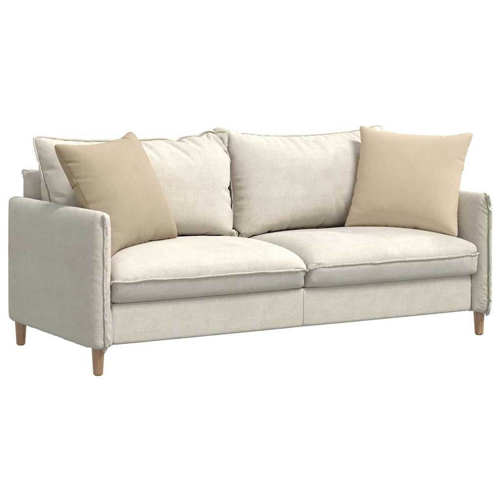 Sofakissen 2 Stück Taupe 50 x 30 cm Stoff