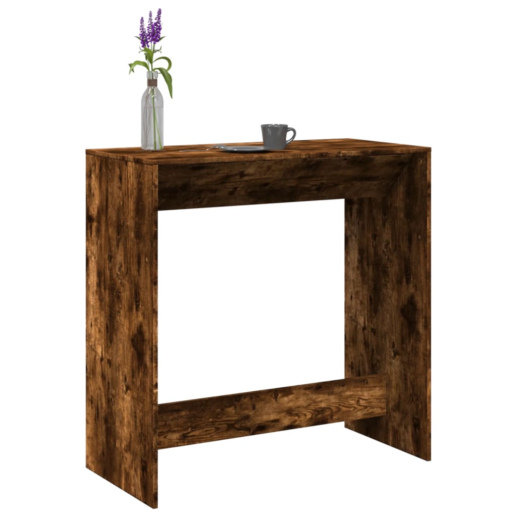 Bartisch Schwarz Eichen-Optik 102 x 50 x 103,5 cm Holzwerkstoff