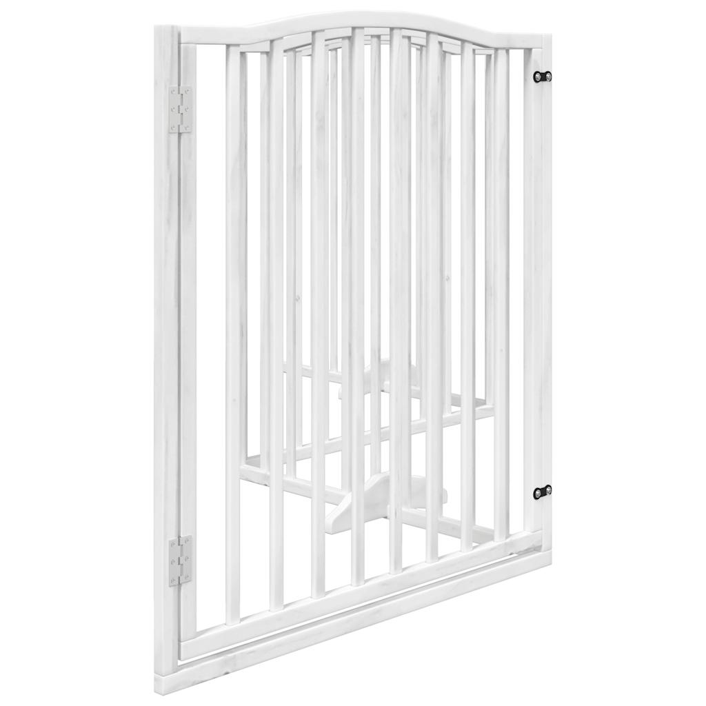 3-tlg. Hundetor Faltbar 150 cm Pappelholz