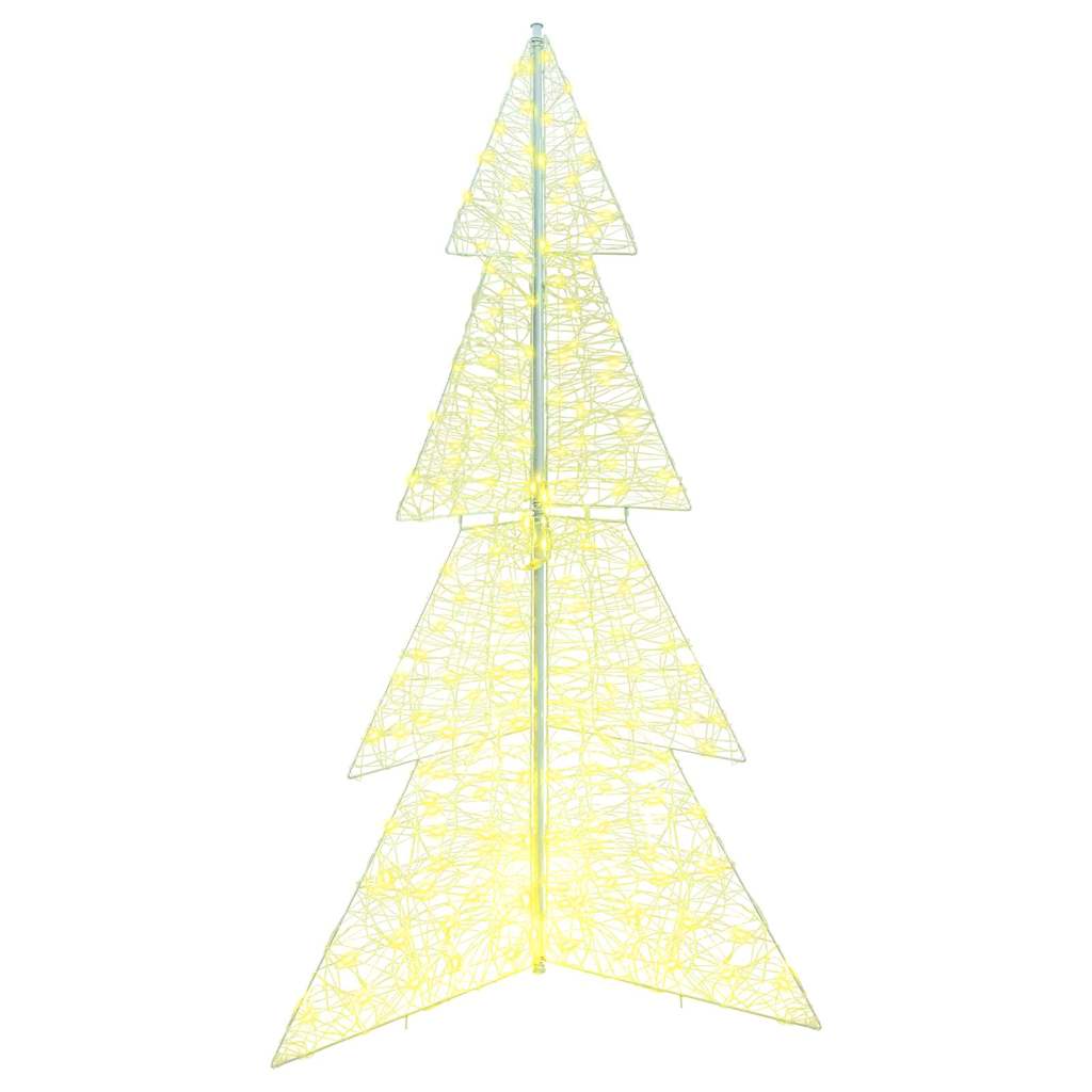 Weihnachtsbaum mit 100 LEDs Warmes Weiß 120 cm Acryl