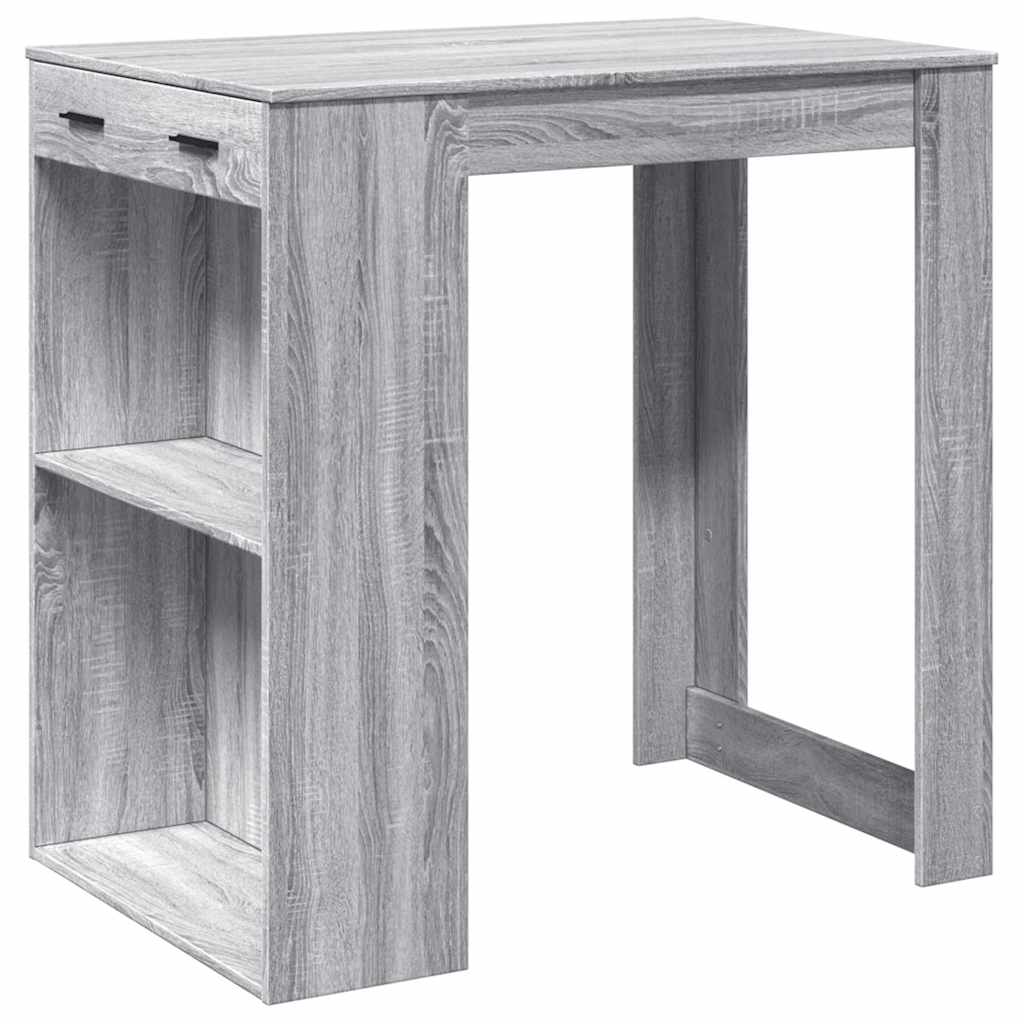 Bartisch Weiß 102x70x103,5 cm Holzwerkstoff