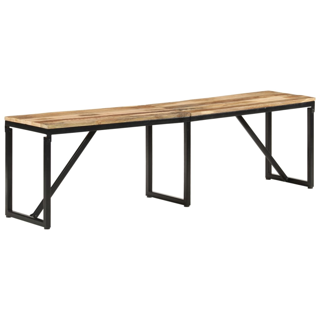 Sitzbank Massivholz 110x35x45 cm