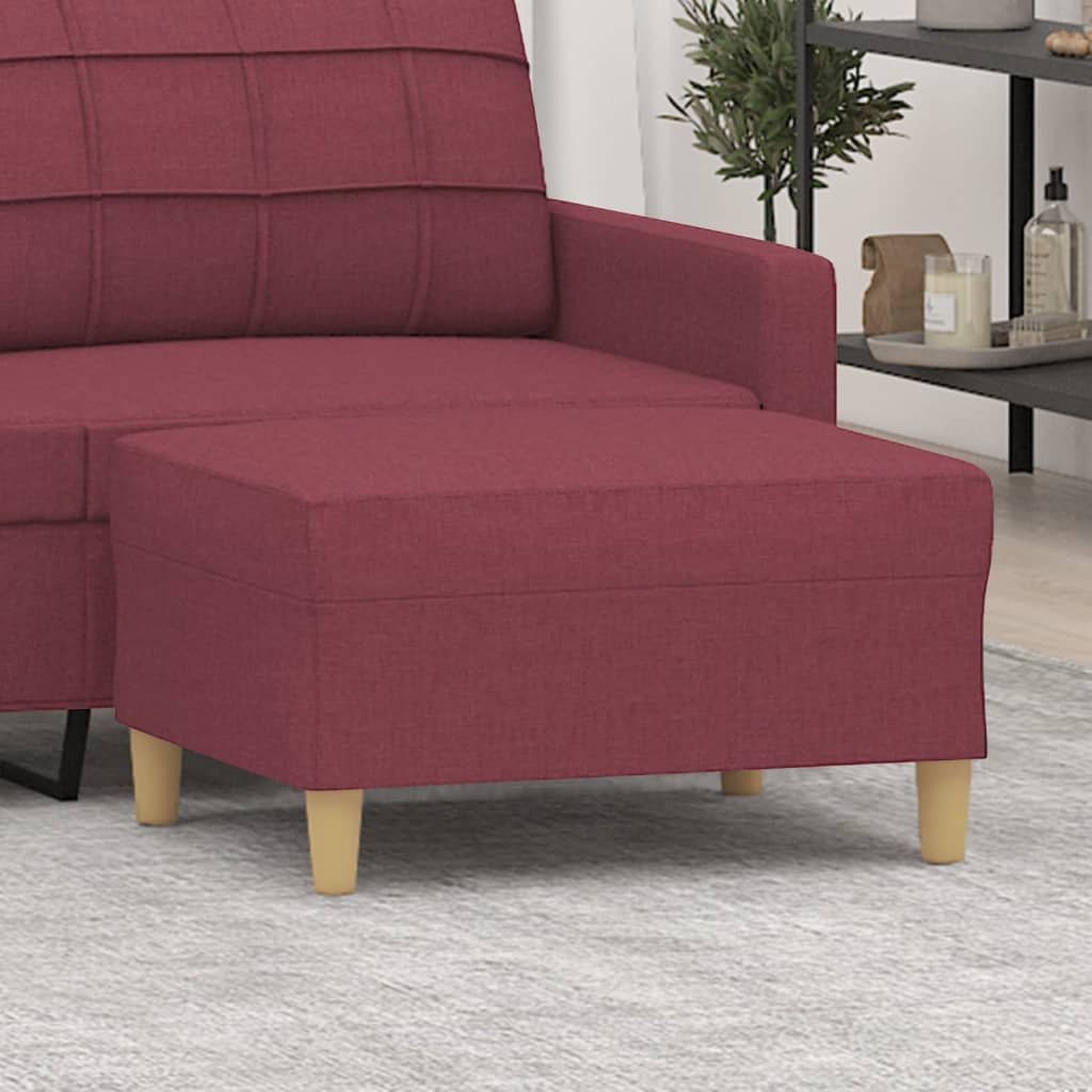 Fußhocker Hellgrau 60x50x41 cm Stoff