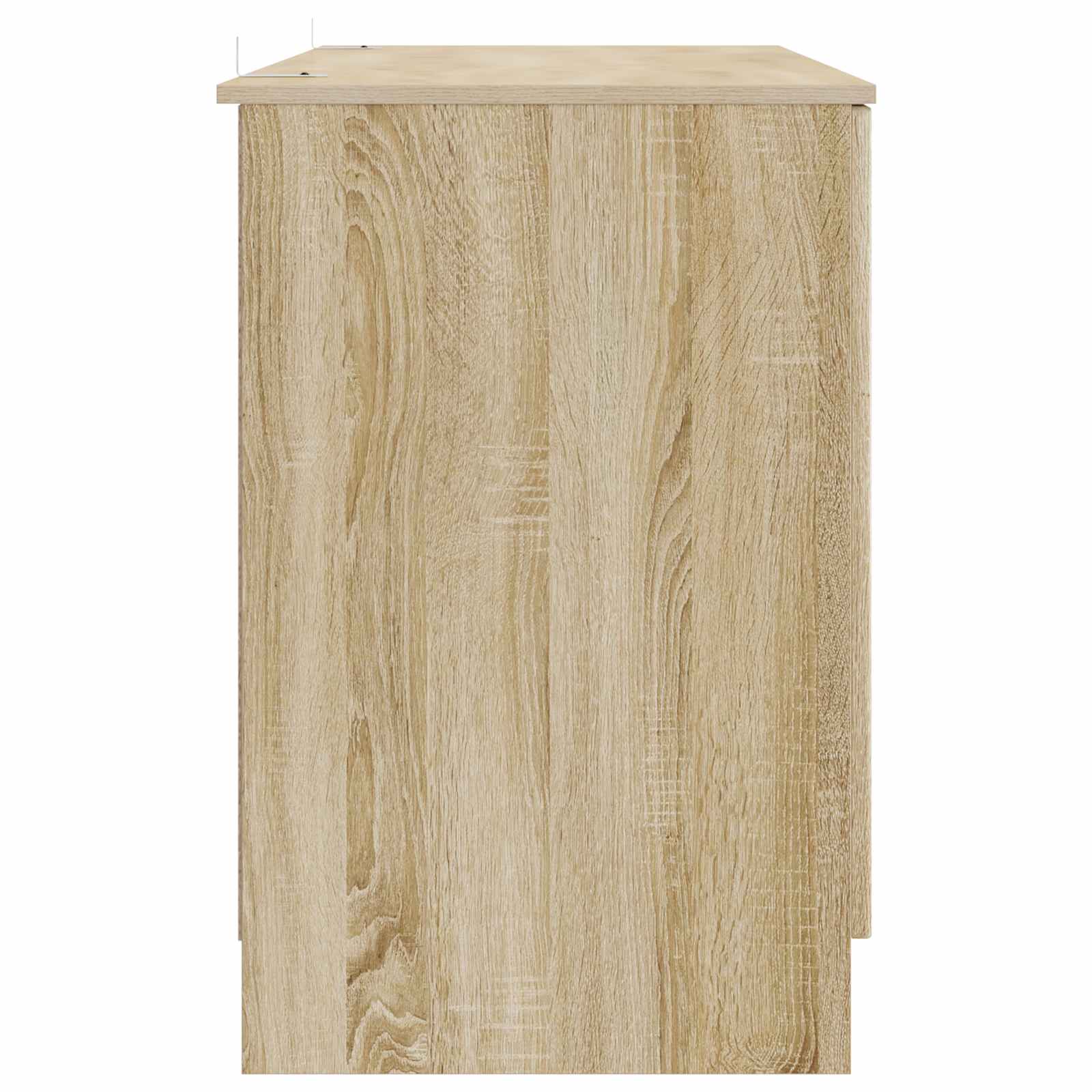 Schreibtisch mit Regal Schwarz 142,5 x 50 x 75 cm Holzwerkstoff