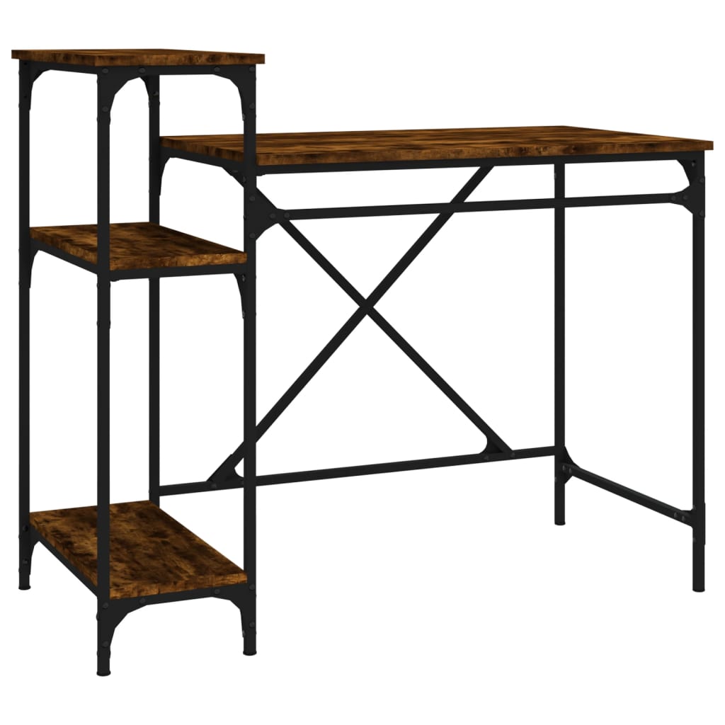Schreibtisch mit Regal Sonoma-Eiche 135x50x90 cm Holzwerkstoff