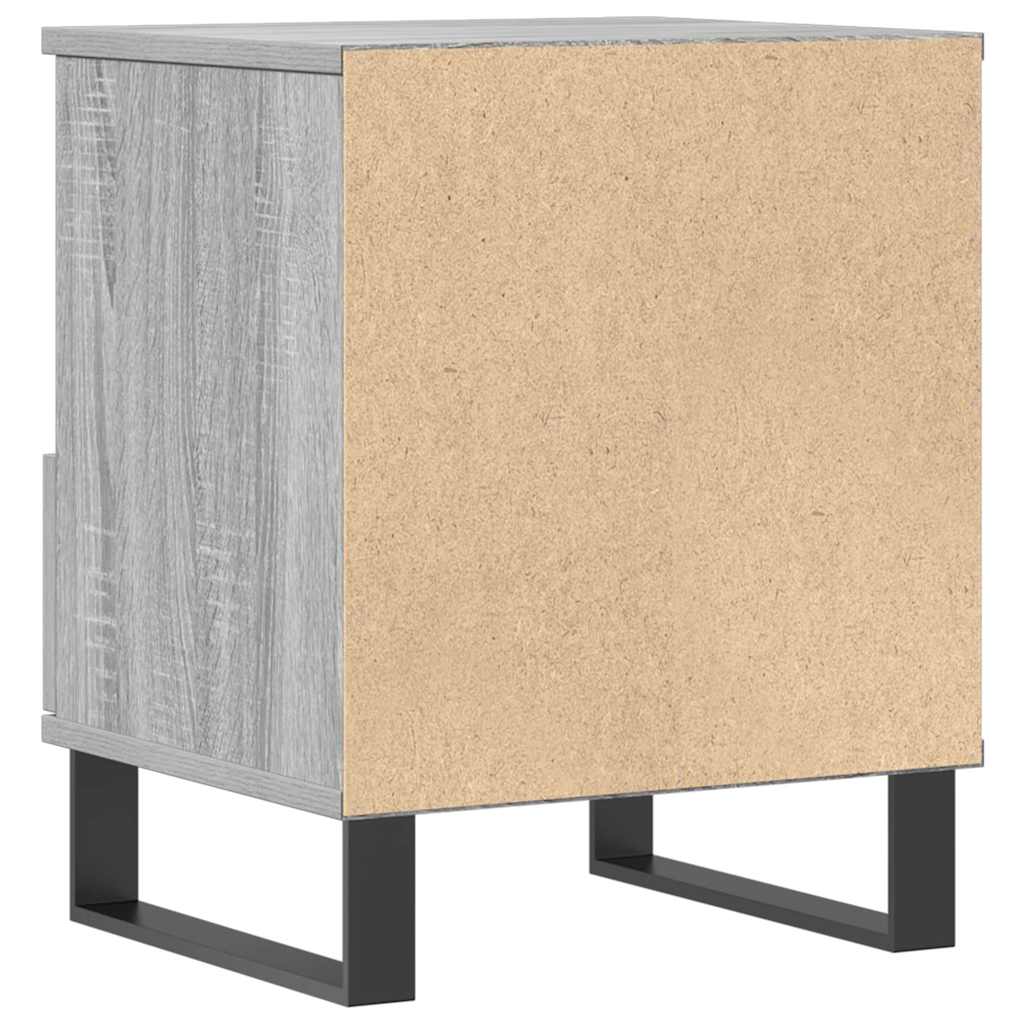 Bettschrank Schwarz Eichen-Optik 40 x 35 x 50 cm Holzwerkstoff