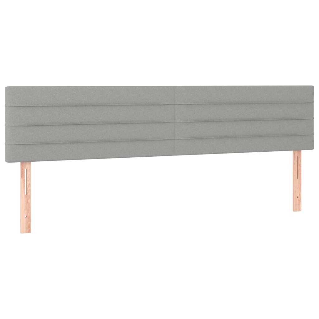Kopfteil Hellgrau 80x5x118/128 cm Stoff