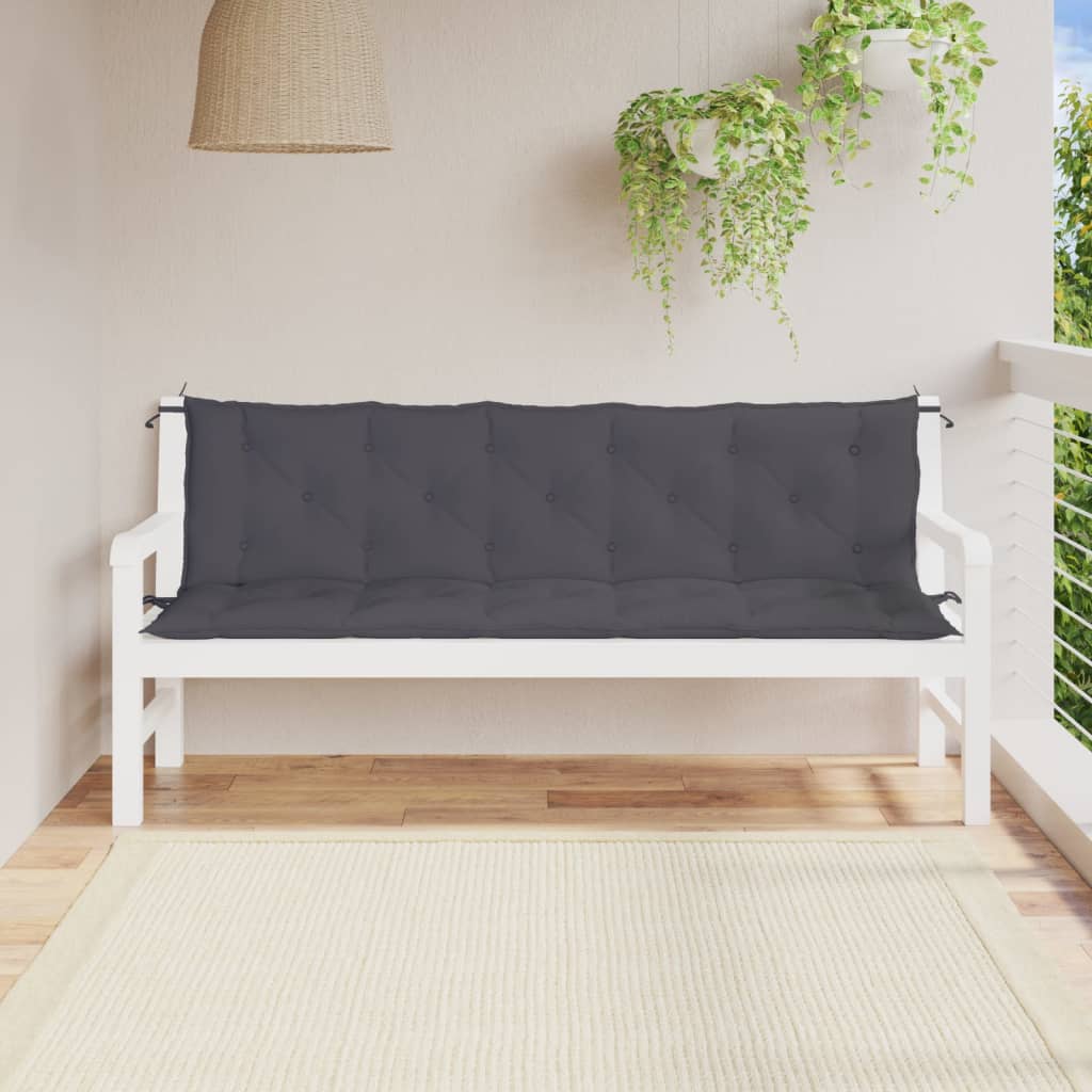 Gartenbank-Auflagen 2 Stk. Königsblau 100x50x7 cm Oxford-Gewebe