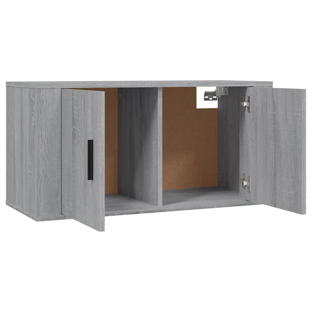 3-tlg. TV-Schrank-Set Weiß Holzwerkstoff