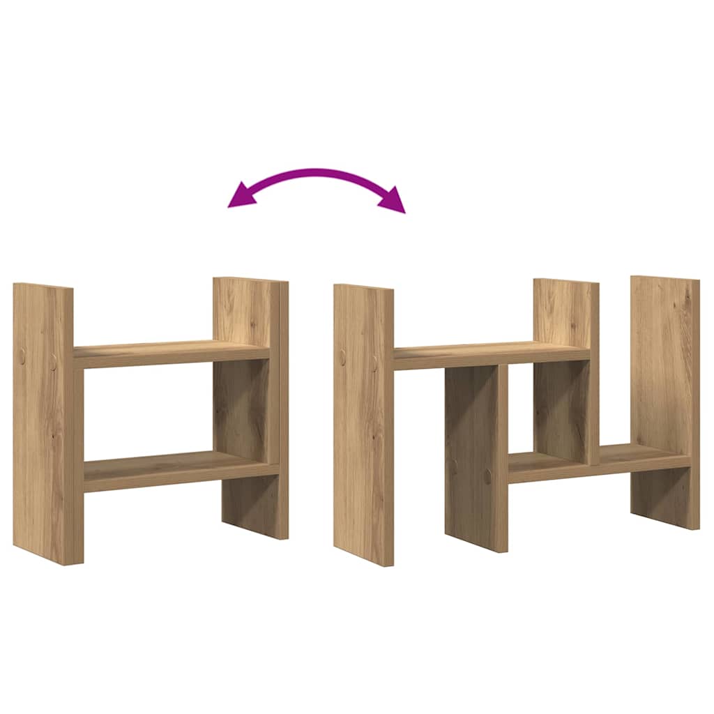 Schreibtisch-Organizer Weiß 34,5x15,5x35,5 cm Holzwerkstoff