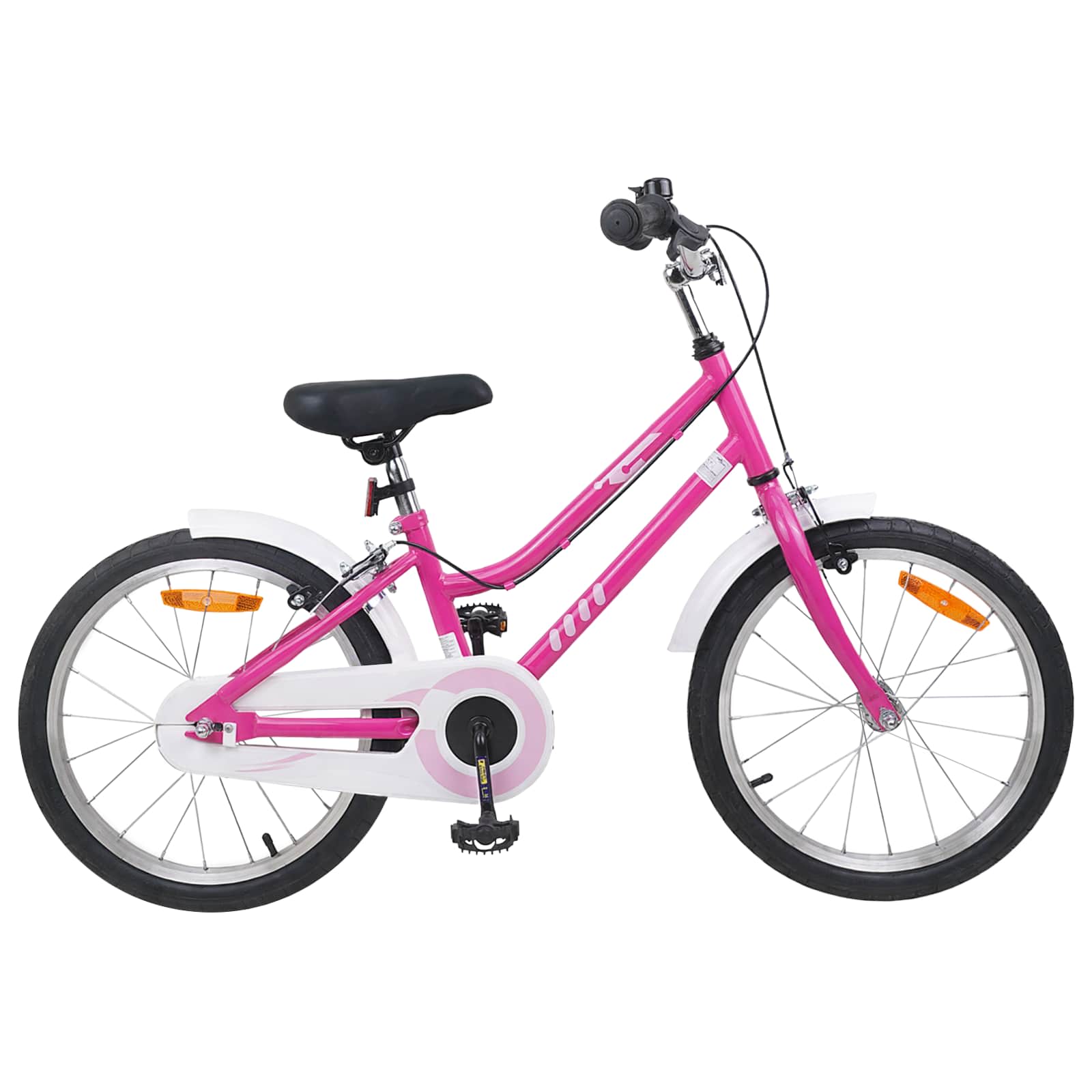 Kinderfahrrad 12 Zoll für 2-4 Jahre alt Pink Weiß