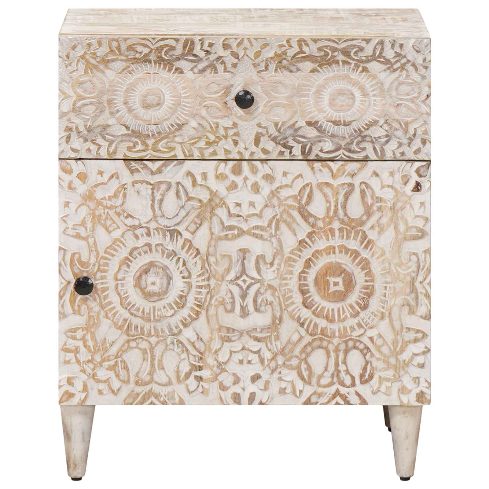Bettkasten Braun 50 x 33 x 60 cm Massivholz Mango