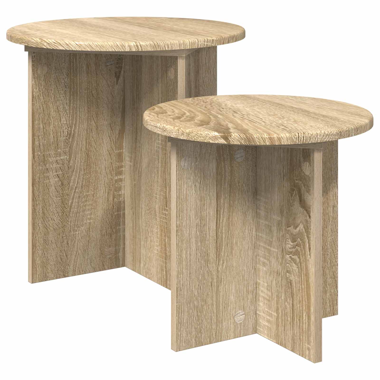 Beistelltisch-Set mit Speicher 2 pcs Holzwerkstoff
