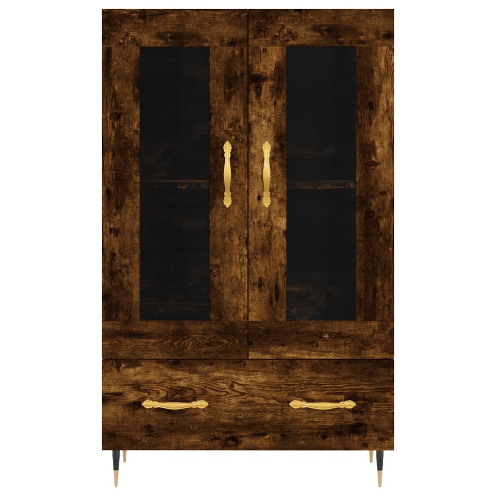 Highboard Betongrau 69,5x31x115 cm Holzwerkstoff