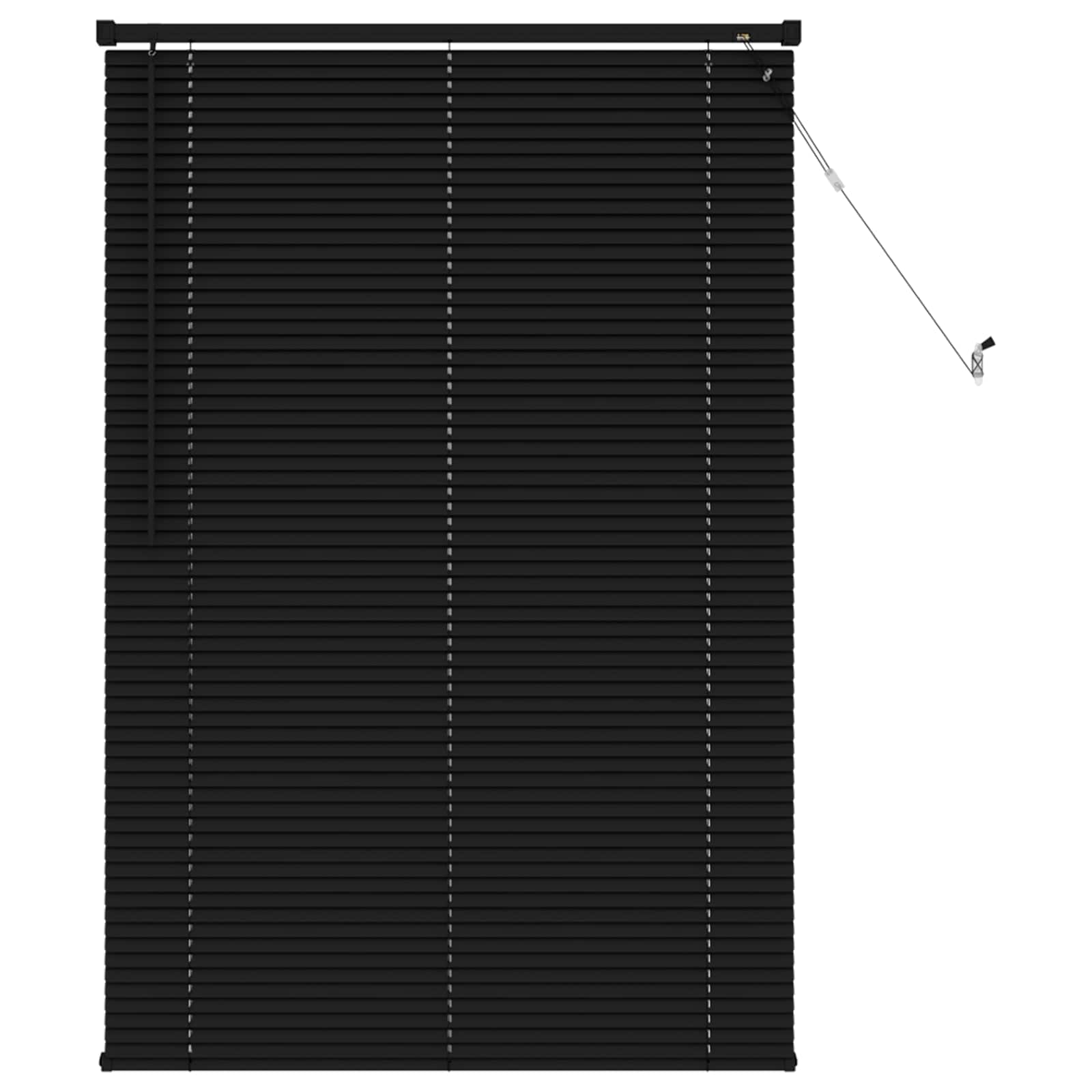 Jalousie Silber Grau 150 x 40 cm 25 mm PVC
