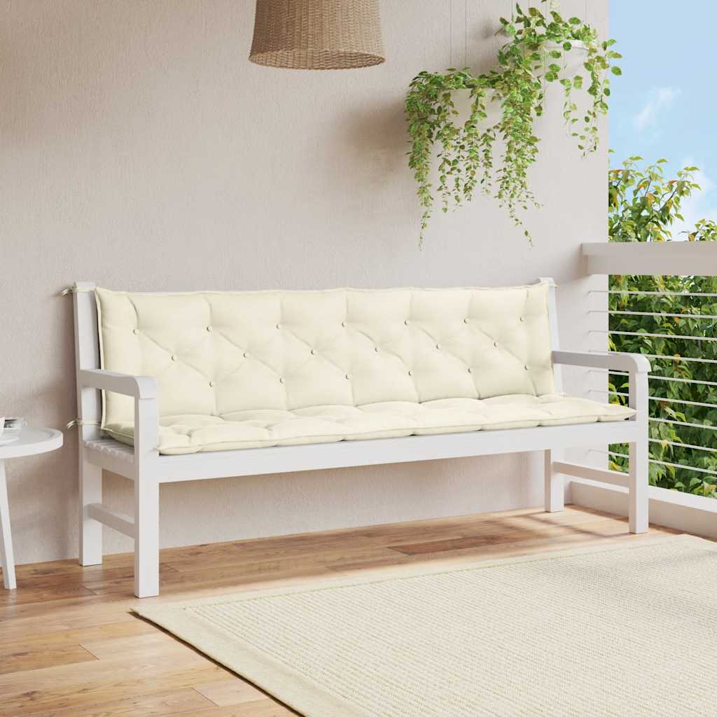 Gartenbank-Auflage Anthrazit 100x(50+50)x7 cm Oxford-Gewebe