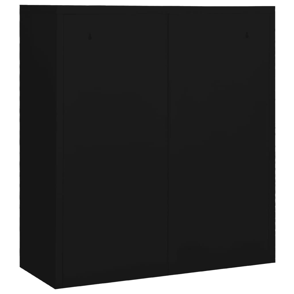 Büroschrank mit Pflanzkasten Anthrazit 90x40x125 cm Stahl