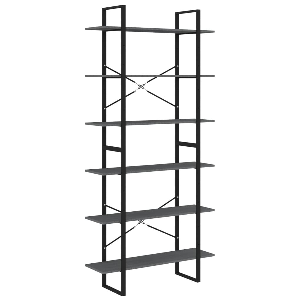 Bücherregal Weiß 100x30x105 cm Holzwerkstoff