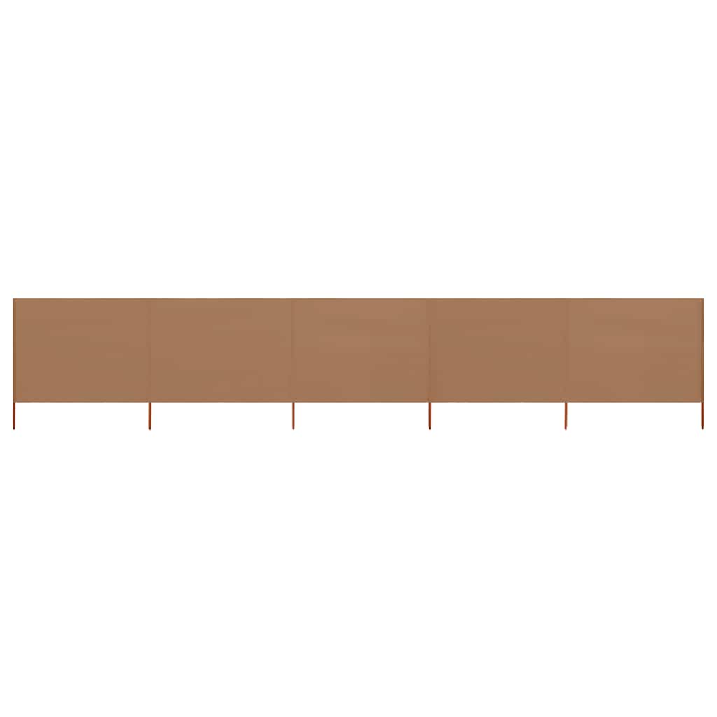 3-teiliges Windschutzgewebe 400 x 120 cm Weiß