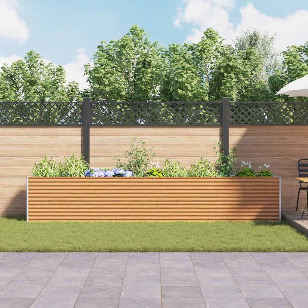 Garten-Hochbeet 100 x 50 x 36 cm Cortenstahl