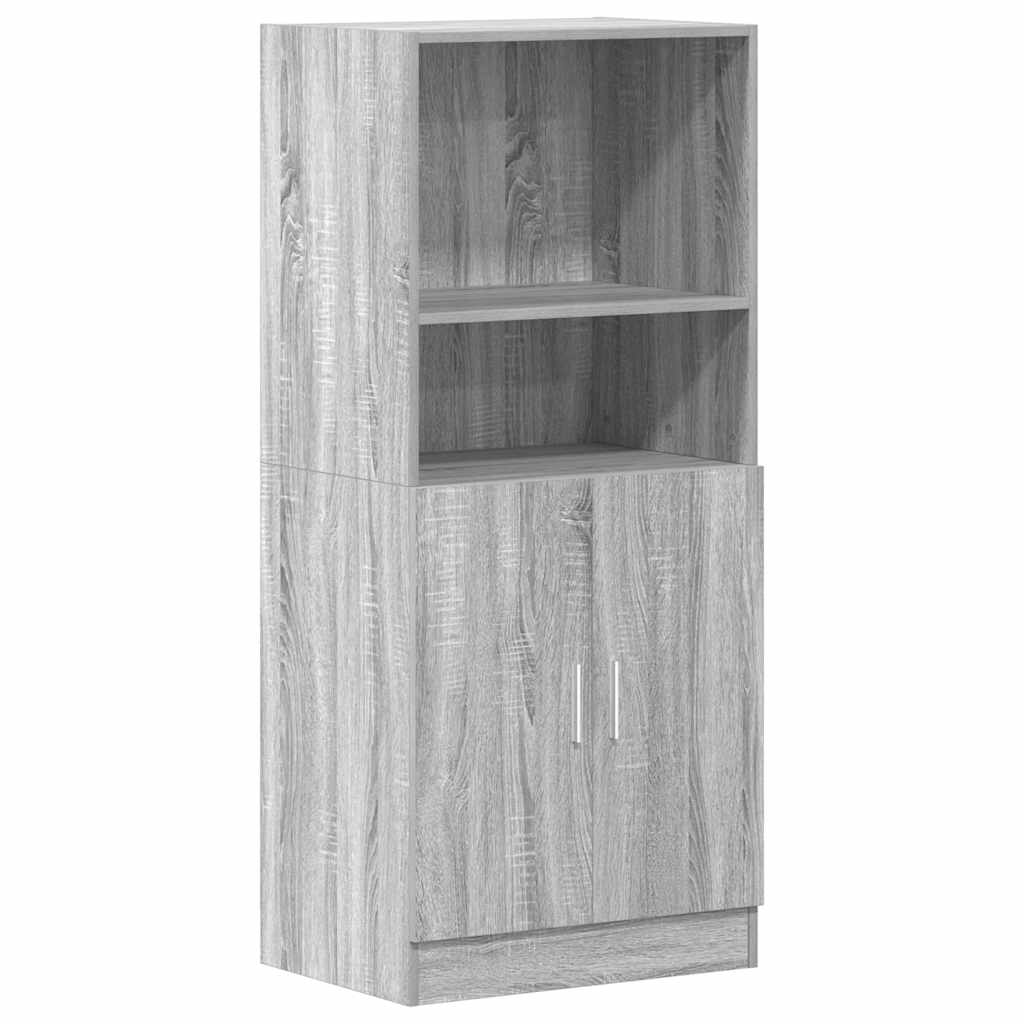 2-tlg. Küchenschrank-Set Weiß Holzwerkstoff