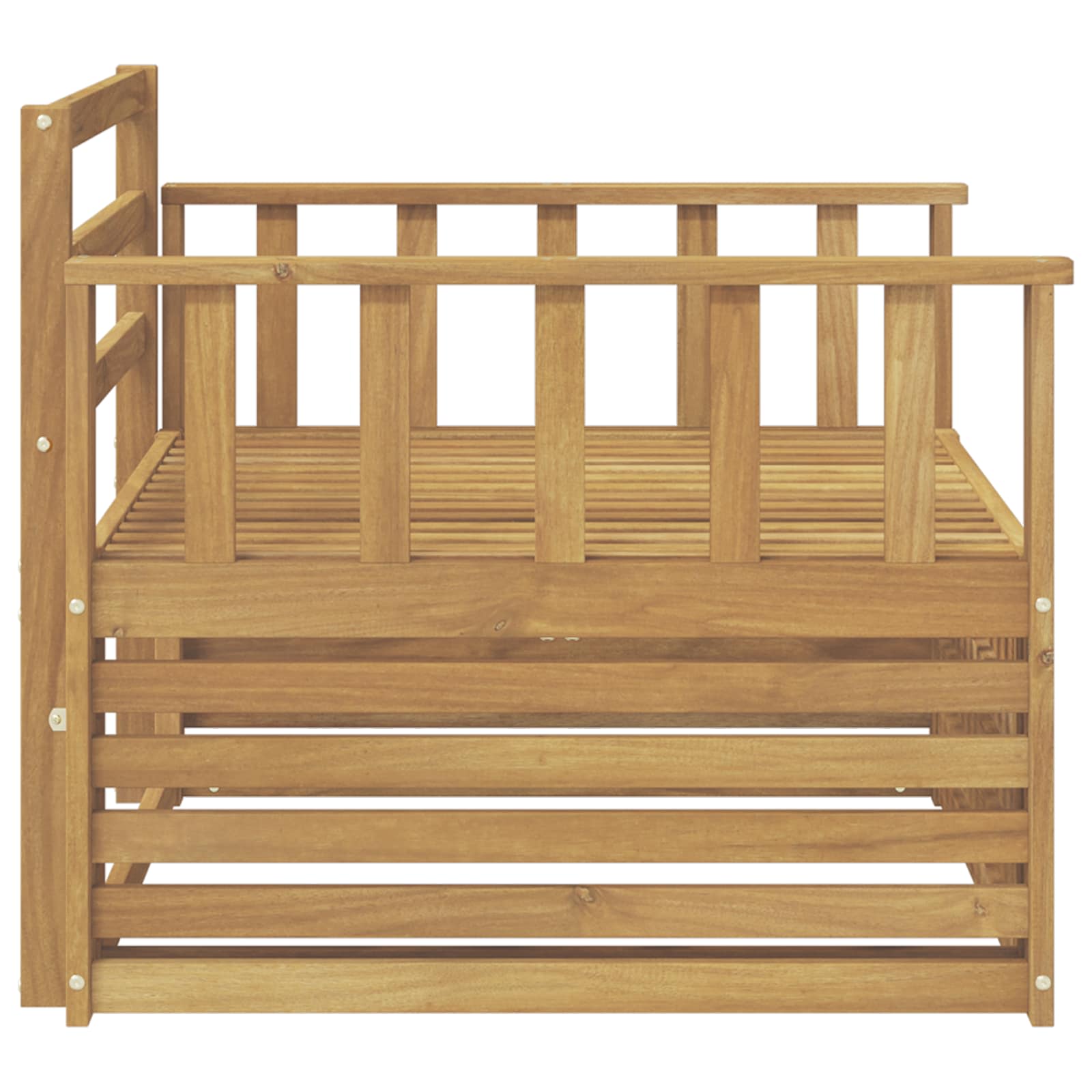 2 Stück Outdoor-Sofa Natur