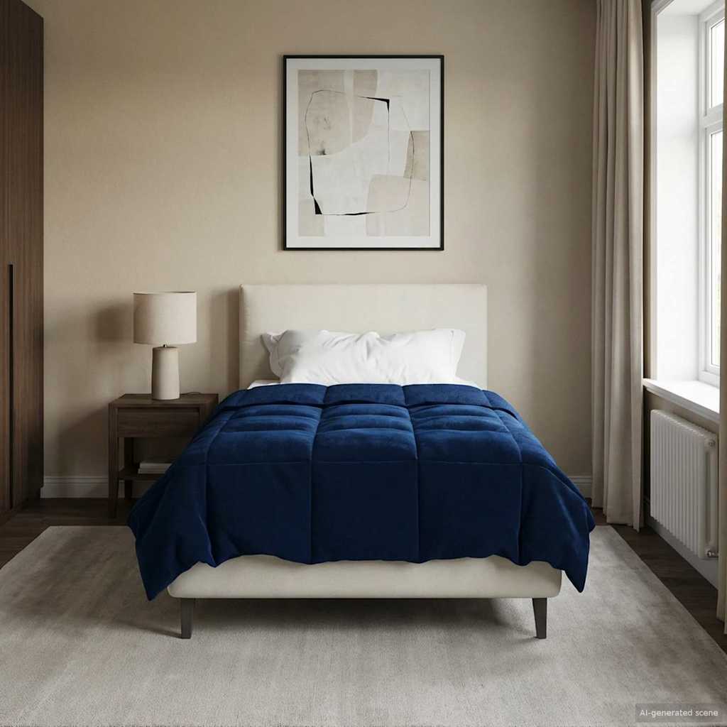 Ganzjahresbettdecke Anthrazit 135 x 200 cm Mikrofaser