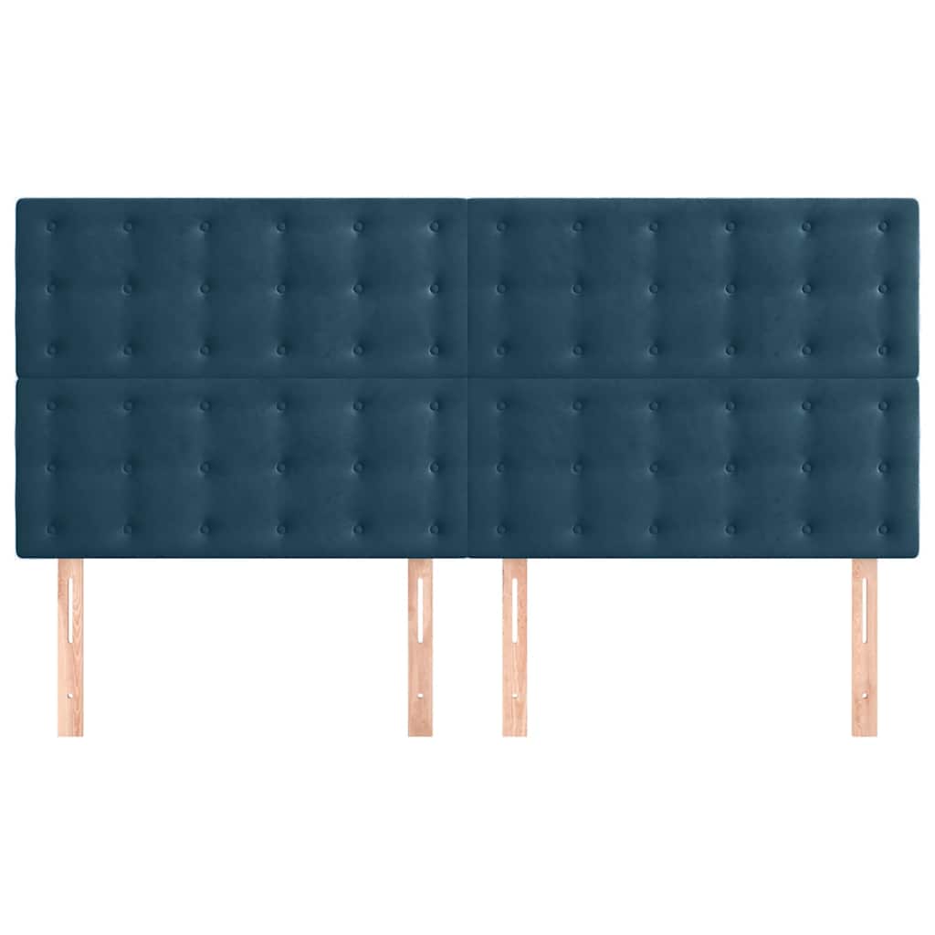 Kopfteil Hellgrau 80x5x118/128 cm Samt