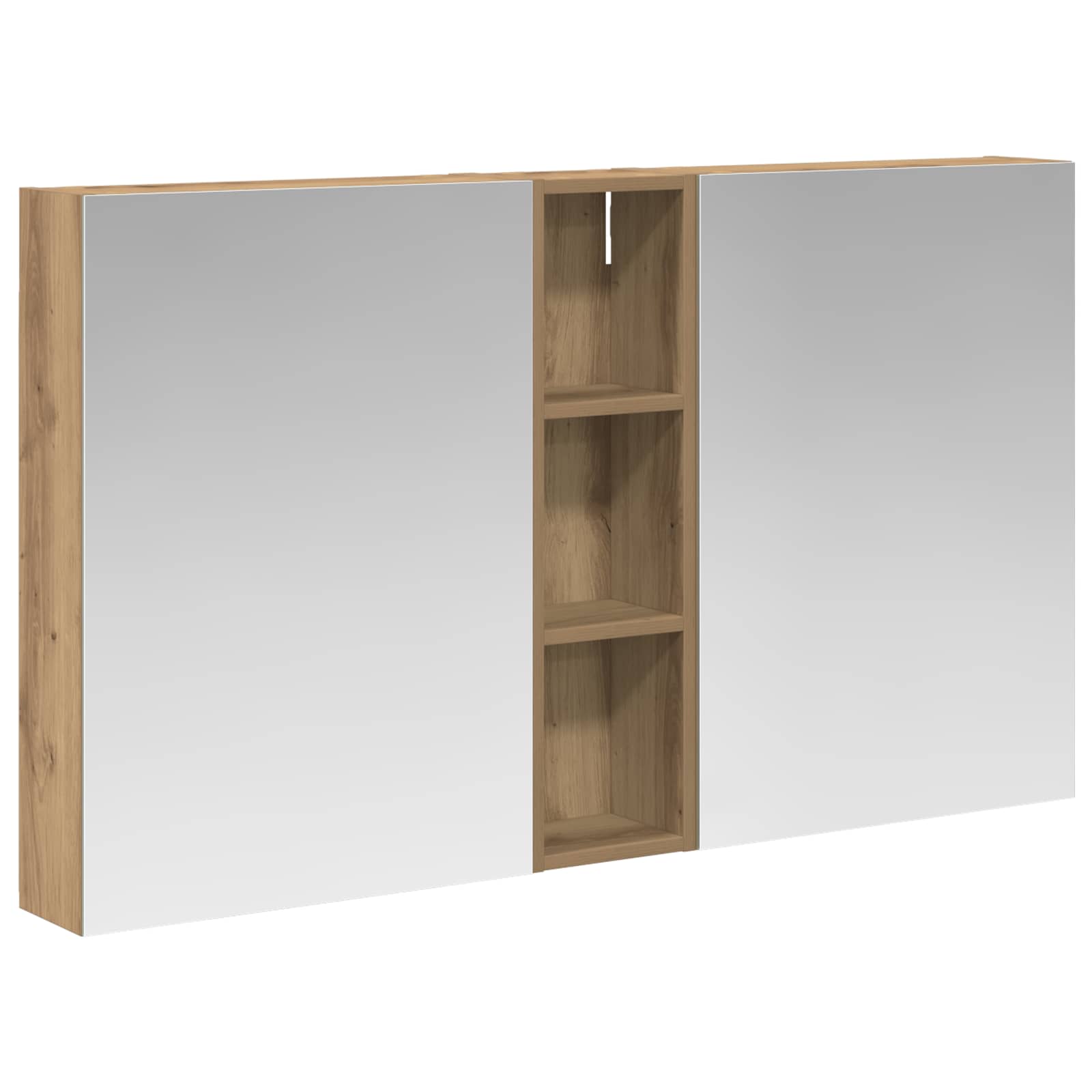 Badezimmerschrank-Set 3 pcs 80 x 10,5 x 50 cm Holzwerkstoff