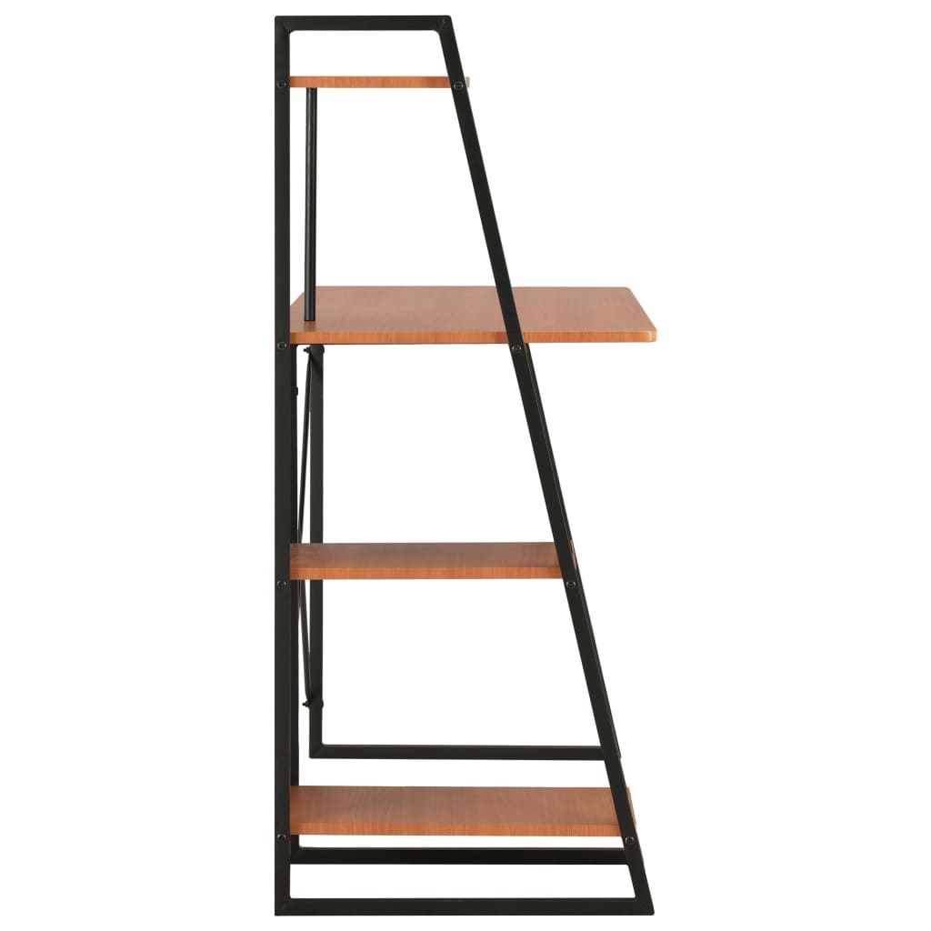 Schreibtisch mit Regaleinheit Weiß 102×50×117 cm