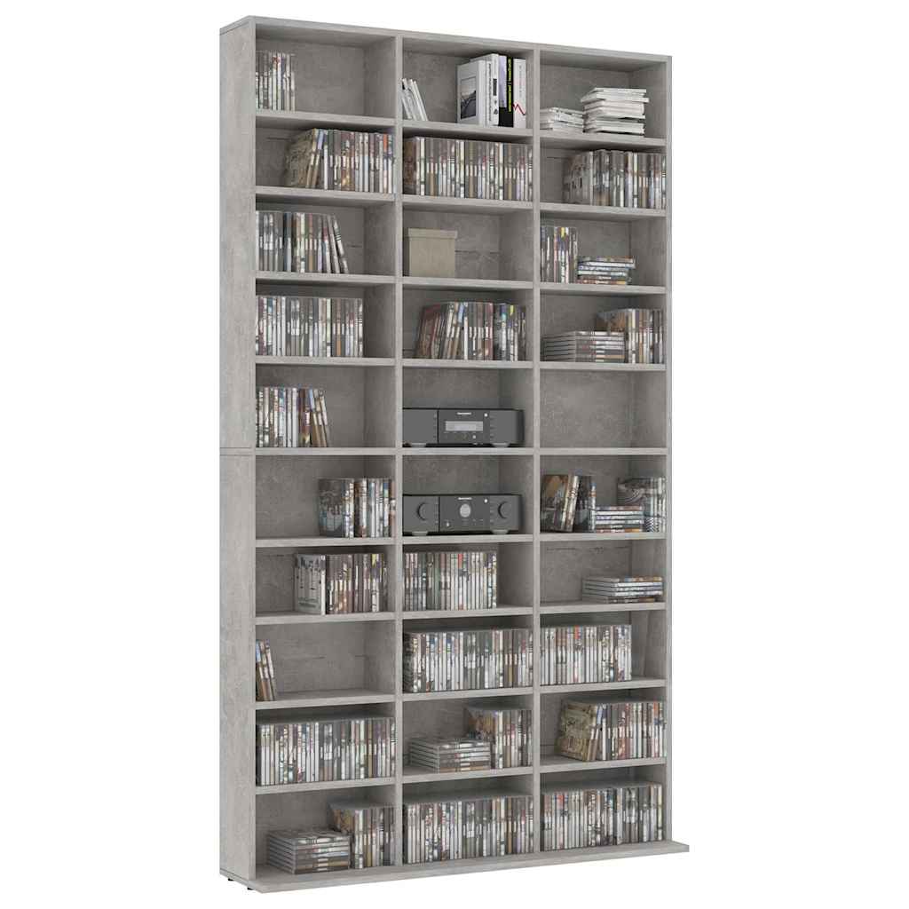 CD Regal Schwarz Eichen-Optik 101 x 23 x 177,5 cm Holzwerkstoff
